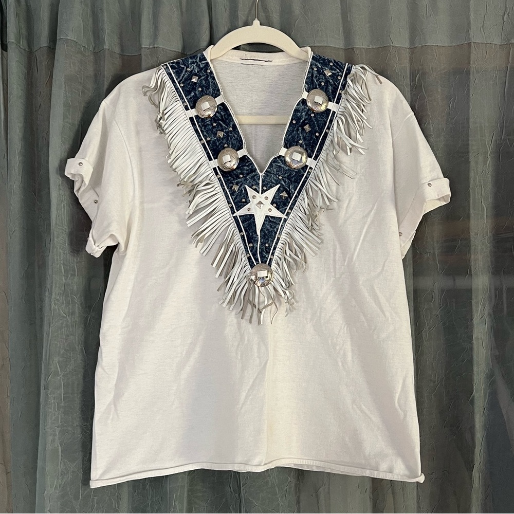 Western Star Fringe Top